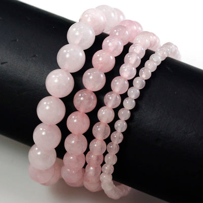 Rose Quartz Stone Bracelet-LOVE-CALMNESS-UNDERSTAND