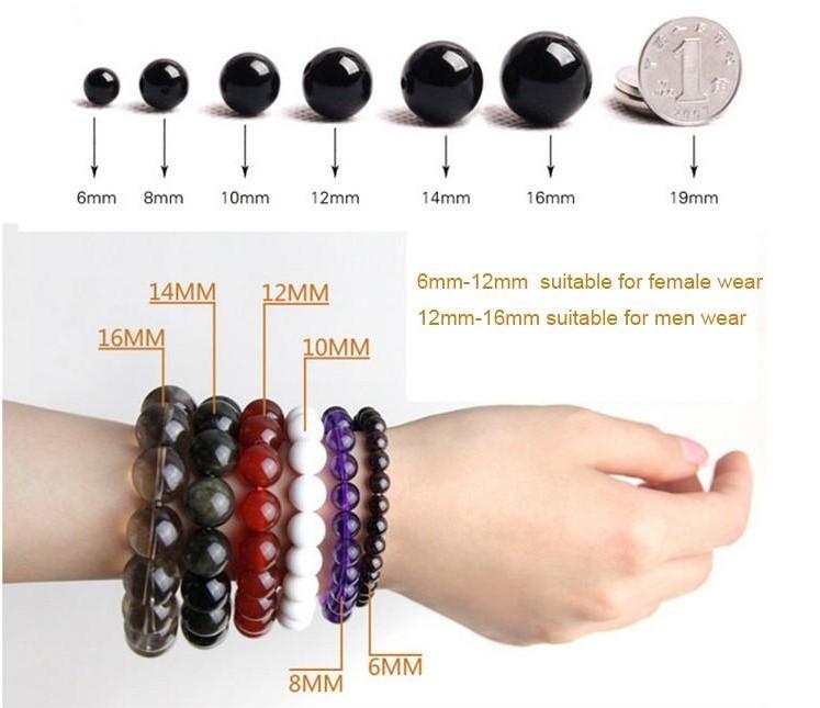 Feng Shui Black Obsidian Mantra Wealth Bracelet